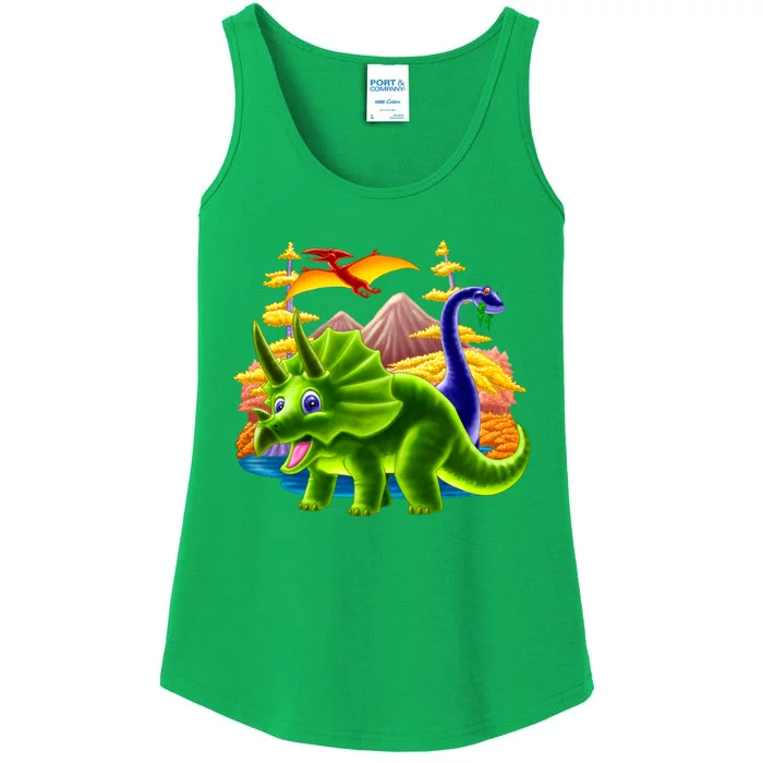 Triceratops & Others Ladies Essential Tank