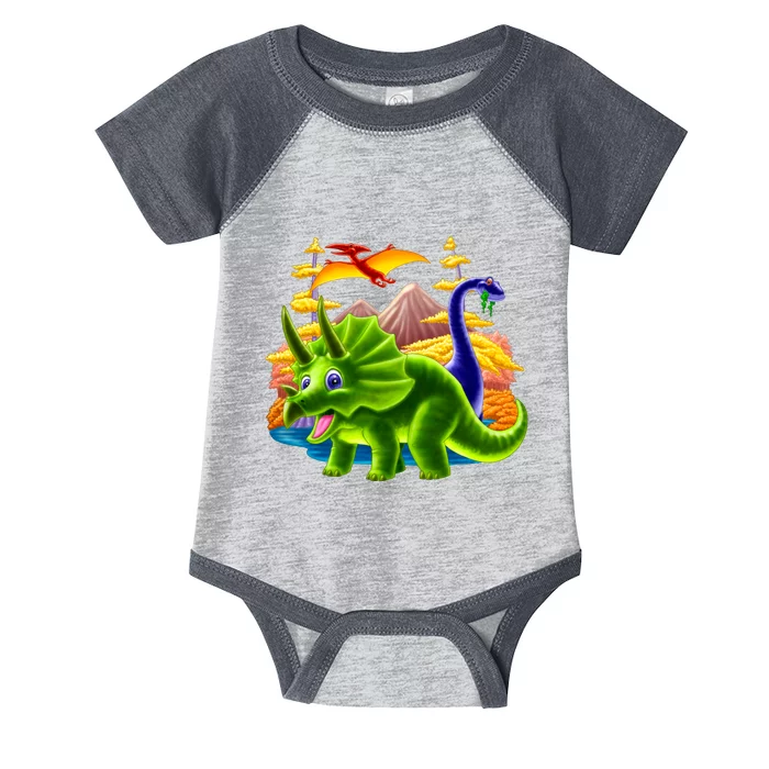 Triceratops & Others Infant Baby Jersey Bodysuit