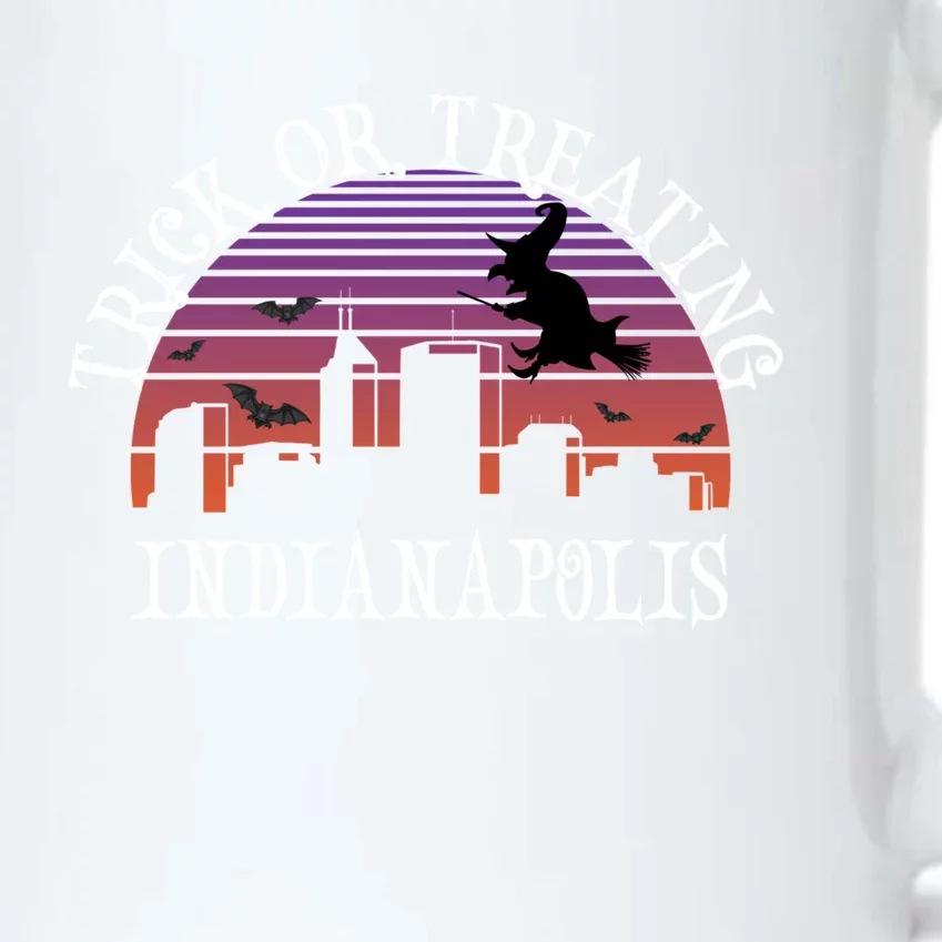 Trick Or Treating Indianapolis Meaningful Gift Spooky Halloween Gift Black Color Changing Mug