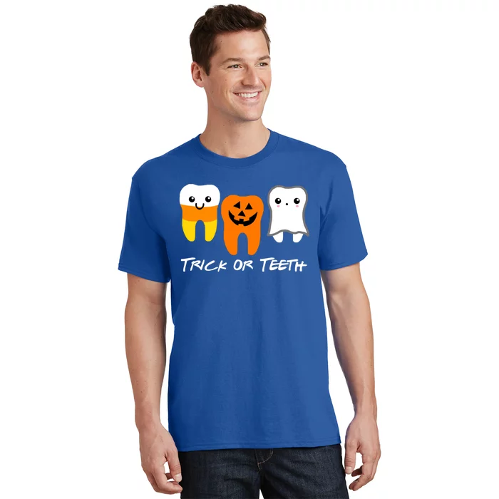 Trick Or Teeth Cute Dental Halloween Hygienist Dentist Rdh Gift T-Shirt