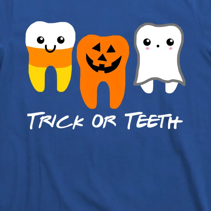 Trick Or Teeth Cute Dental Halloween Hygienist Dentist Rdh Gift T-Shirt