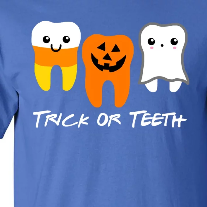 Trick Or Teeth Cute Dental Halloween Hygienist Dentist Rdh Gift Tall T-Shirt