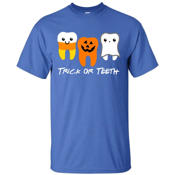 Trick Or Teeth Cute Dental Halloween Hygienist Dentist Rdh Gift Tall T-Shirt