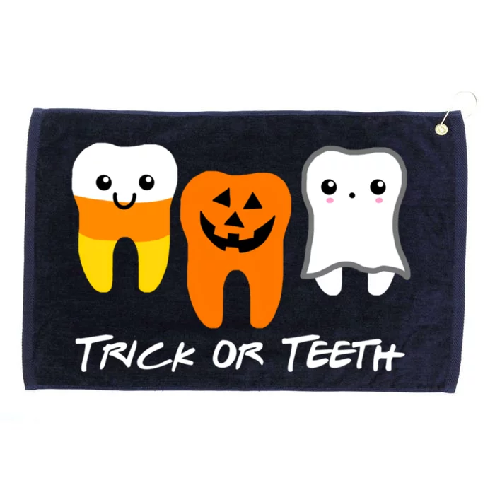 Trick Or Teeth Cute Dental Halloween Hygienist Dentist Rdh Gift Grommeted Golf Towel