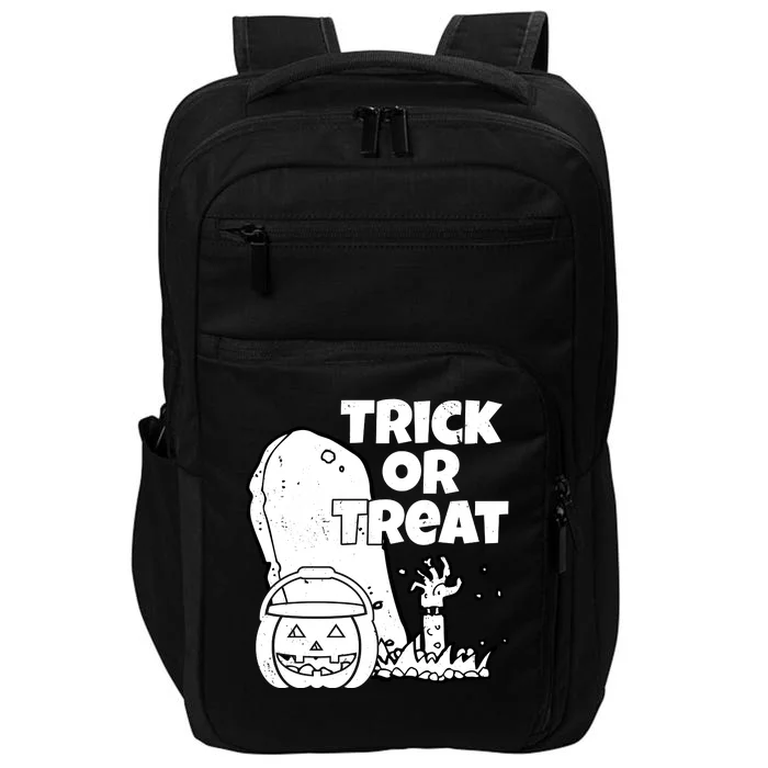 Trick Or Treat Halloween Spooky Graveyard Impact Tech Backpack