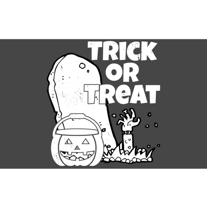 Trick Or Treat Halloween Spooky Graveyard Bumper Sticker