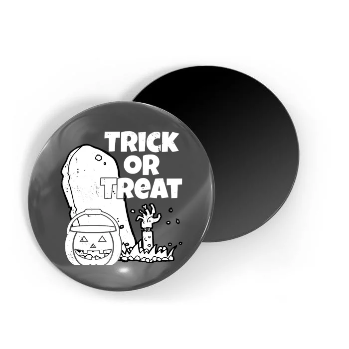 Trick Or Treat Halloween Spooky Graveyard Magnet