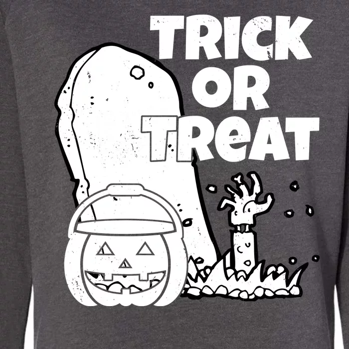 Trick Or Treat Halloween Spooky Graveyard Womens California Wash Sweatshirt