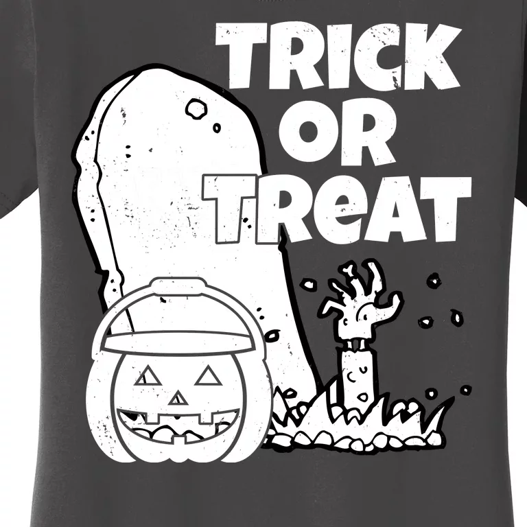 Trick Or Treat Halloween Spooky Graveyard Women's T-Shirt