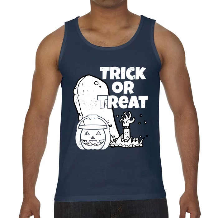 Trick Or Treat Halloween Spooky Graveyard Comfort Colors® Tank Top