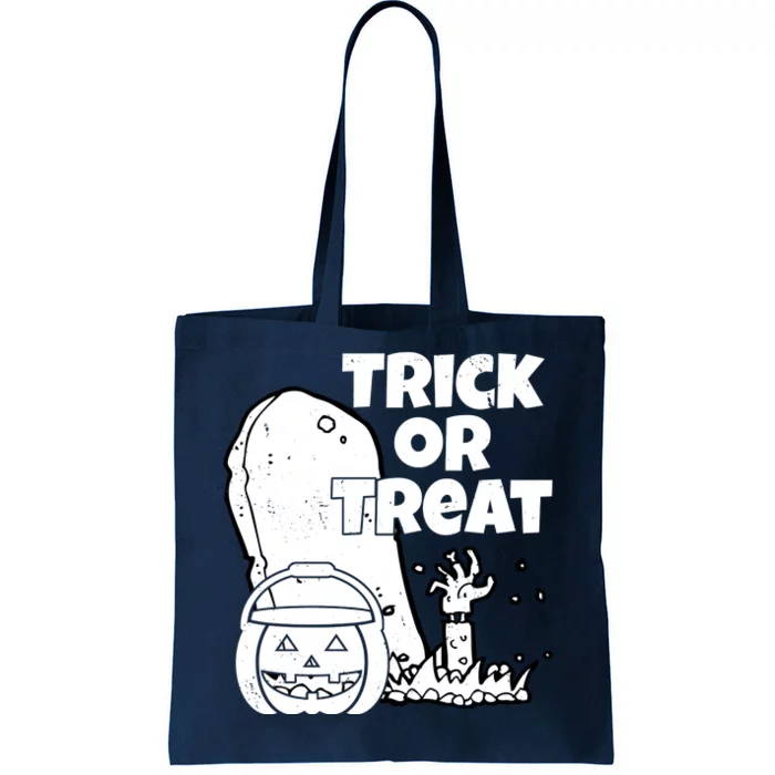 Trick Or Treat Halloween Spooky Graveyard Tote Bag