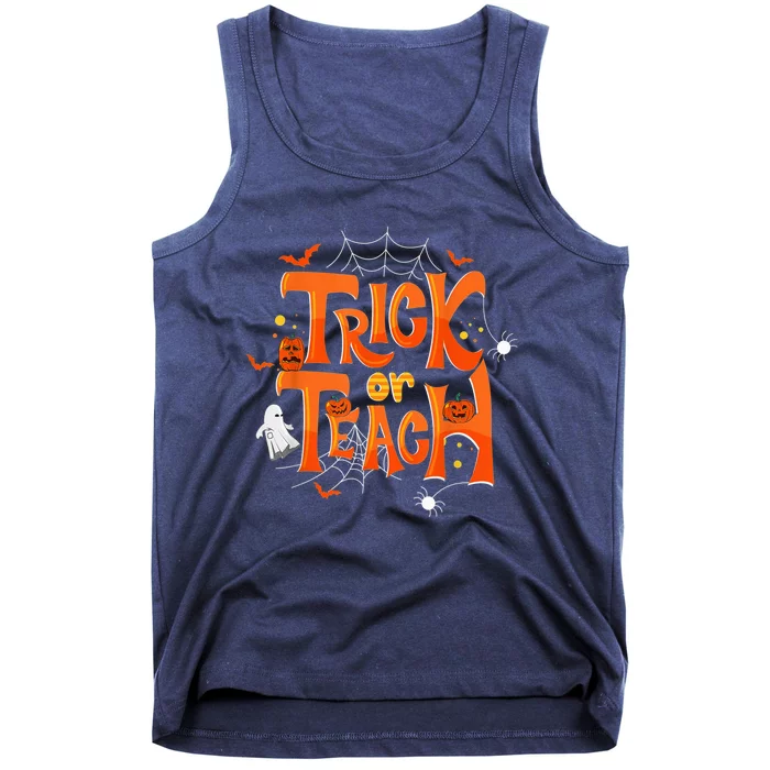 Trick Or Teach Funny Teacher Halloween Costume  Wo Tank Top