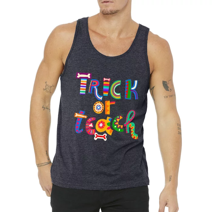 Trick Or Teach Funny Teacher Halloween Costume Wo Tank Top