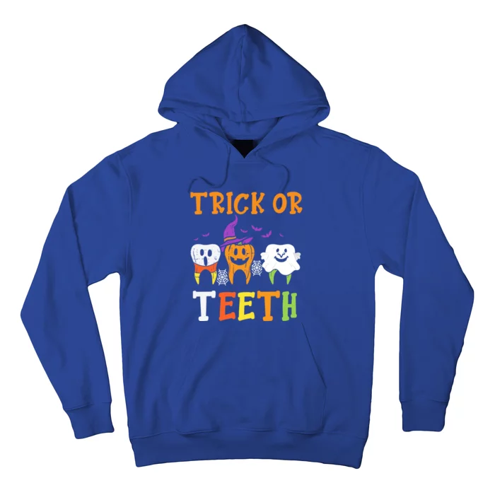 Trick Or Teeth Dental Halloween Treat Dentist Gift Hoodie