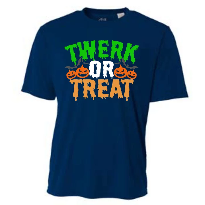 Twerk Or Treat Funny Halloween Trick Or Treat Cooling Performance Crew T-Shirt