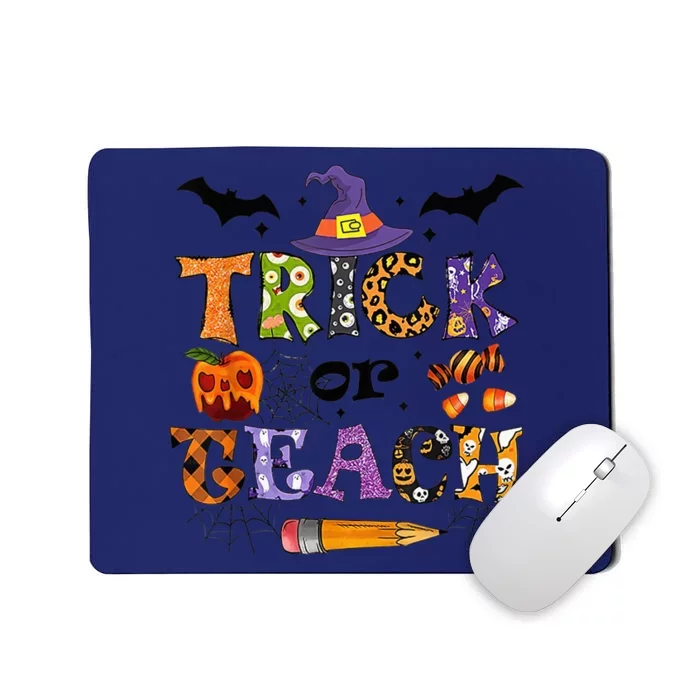 Trick Or Teach Funny Teacher Halloween Costume  Wo Mousepad