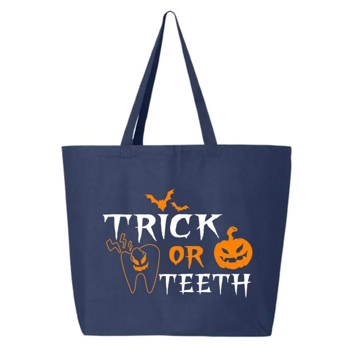 Trick Or Teeth Dentist Hygienist Halloween Costume Gift 25L Jumbo Tote