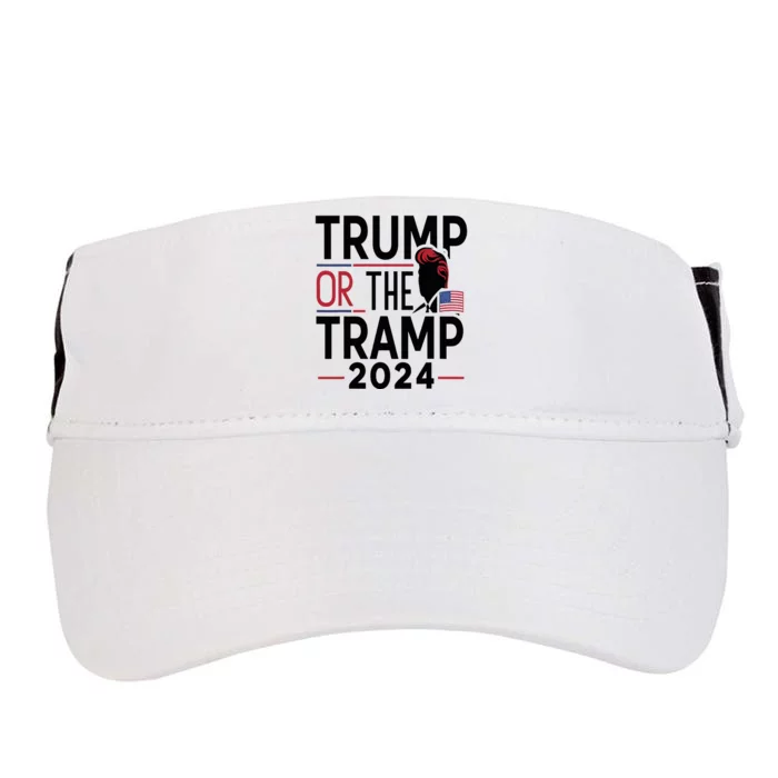 Trump Or The Tramp 2024 Funny Election Adult Drive Performance Visor