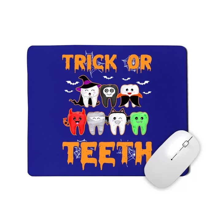 Trick Or Teeth Funny Dental Clinic Dentist Halloween Costume Gift Mousepad