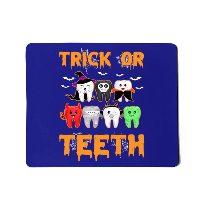 Trick Or Teeth Funny Dental Clinic Dentist Halloween Costume Gift Mousepad