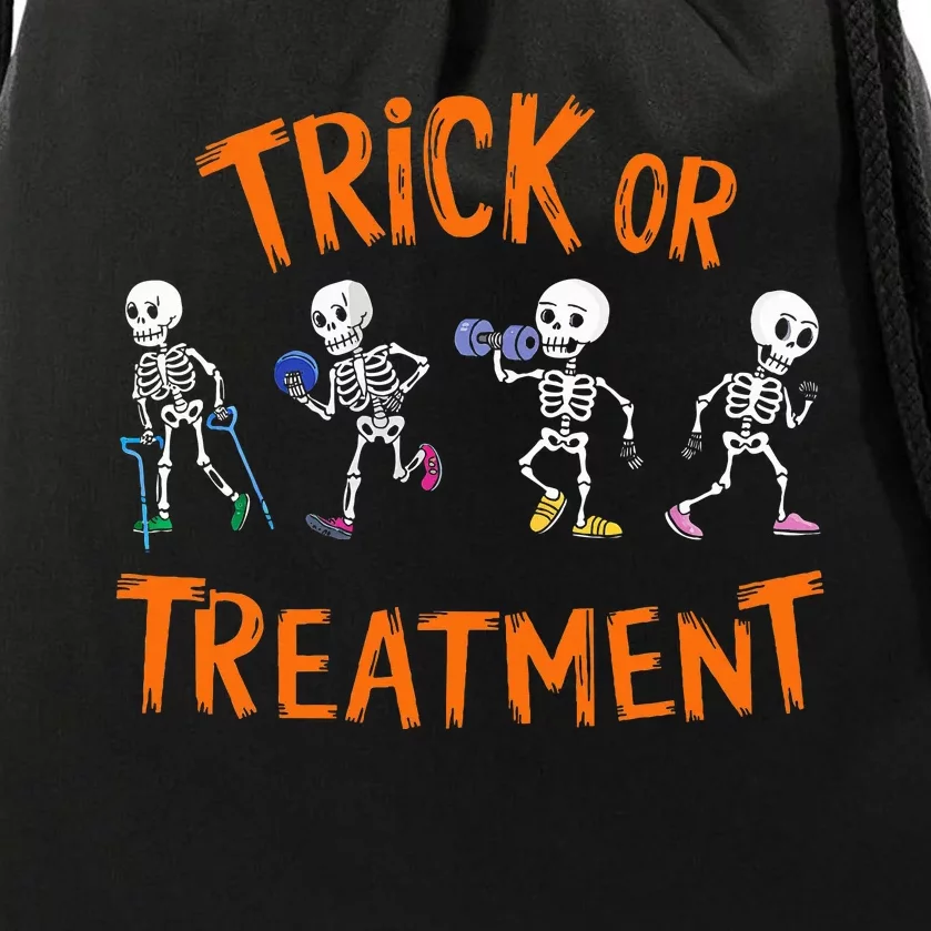 Trick Or Treatment Pt Physical Therapy Therapist Halloween Drawstring Bag