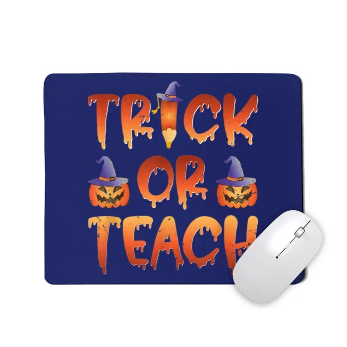 Trick Or Teach Funny Teacher Halloween Costume Teacher Mousepad