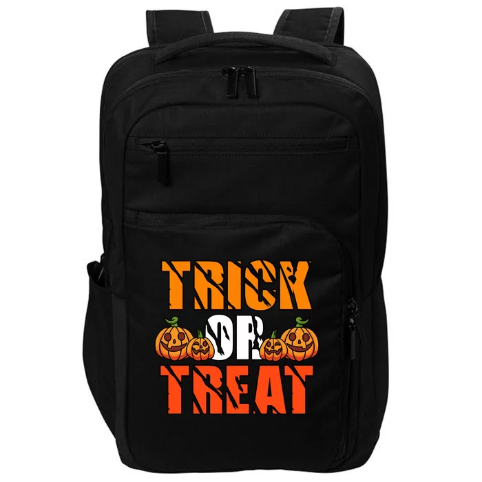 Trick Or Treat Halloween Festive Pumpkin Impact Tech Backpack