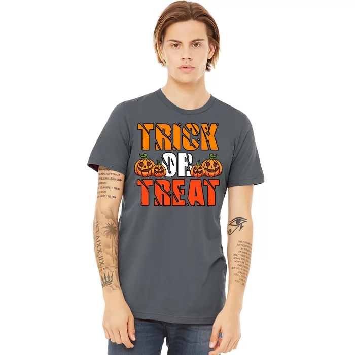 Trick Or Treat Halloween Festive Pumpkin Premium T-Shirt