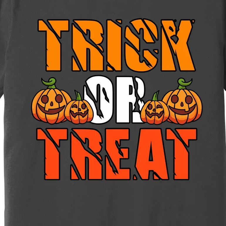 Trick Or Treat Halloween Festive Pumpkin Premium T-Shirt