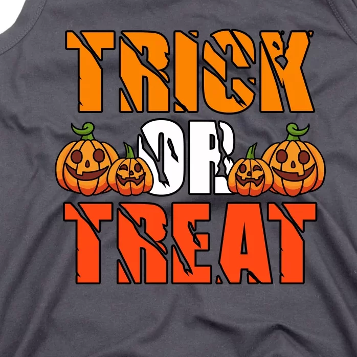 Trick Or Treat Halloween Festive Pumpkin Tank Top