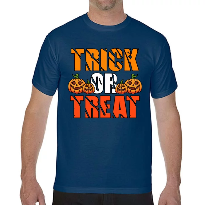 Trick Or Treat Halloween Festive Pumpkin Comfort Colors T-Shirt