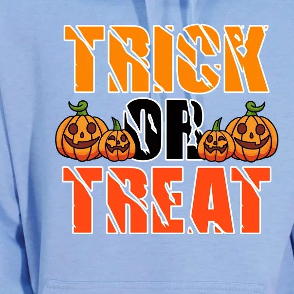 Trick Or Treat Halloween Festive Pumpkin Unisex Surf Hoodie