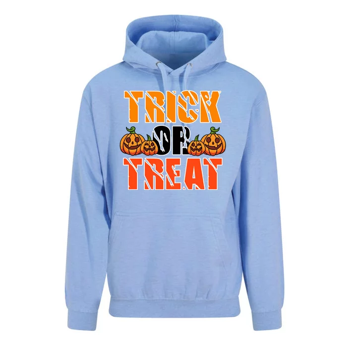 Trick Or Treat Halloween Festive Pumpkin Unisex Surf Hoodie