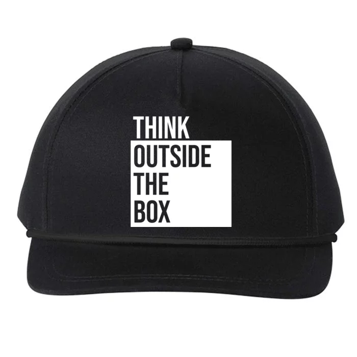 Think Outside The Box Snapback Five-Panel Rope Hat