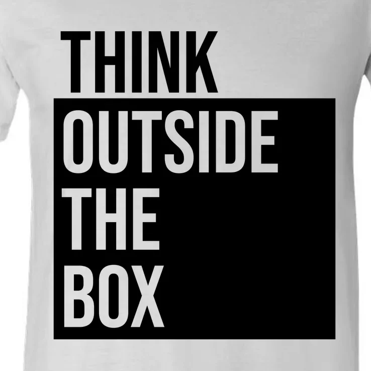 Think Outside The Box V-Neck T-Shirt