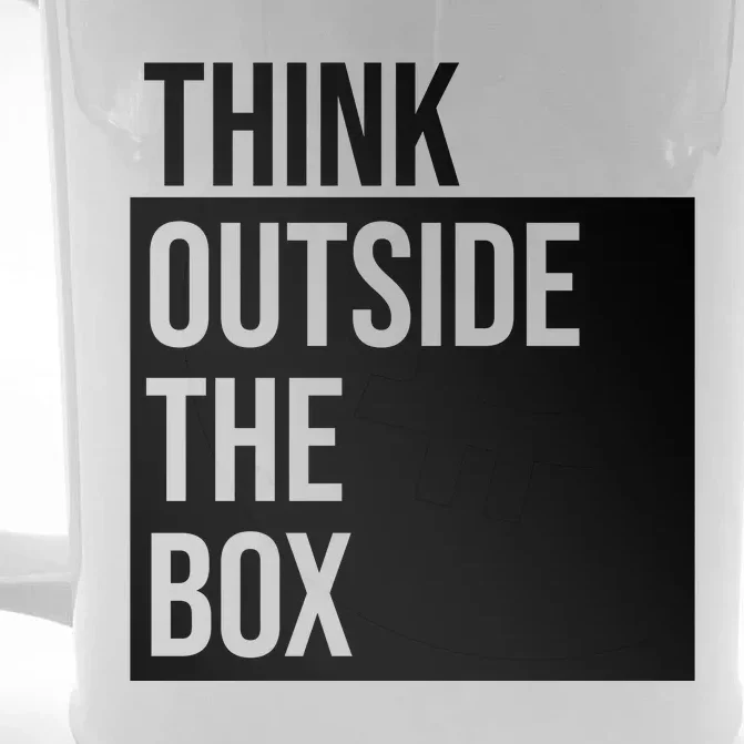 Think Outside The Box Front & Back Beer Stein