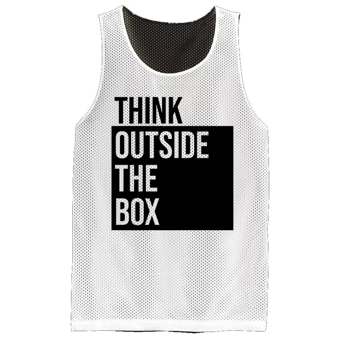 Think Outside The Box Mesh Reversible Basketball Jersey Tank