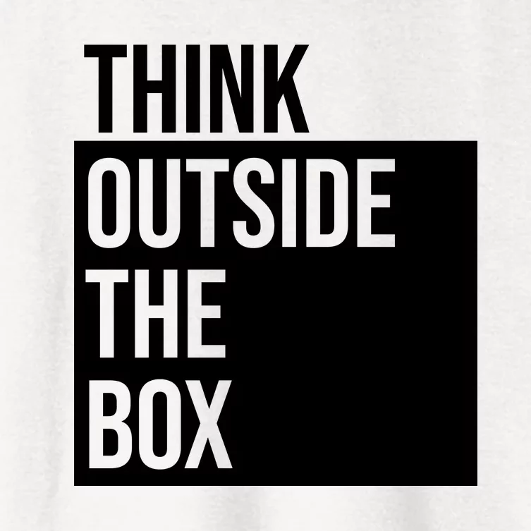 Think Outside The Box Women's Crop Top Tee