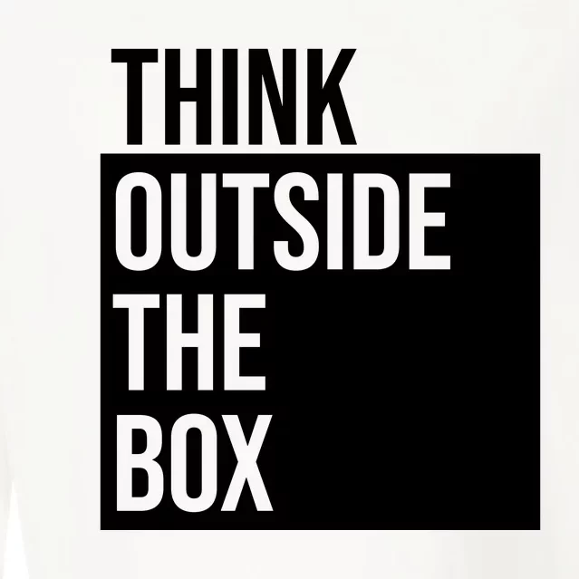 Think Outside The Box Cropped Pullover Crew