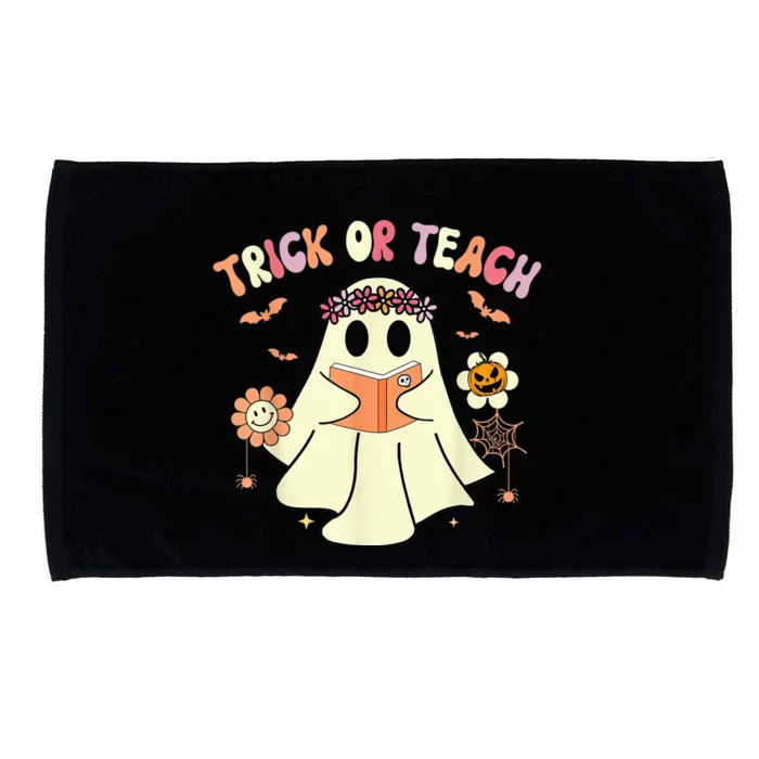 Trick Or Teach Funny Teacher Halloween Shirts Wo Costume Microfiber Hand Towel