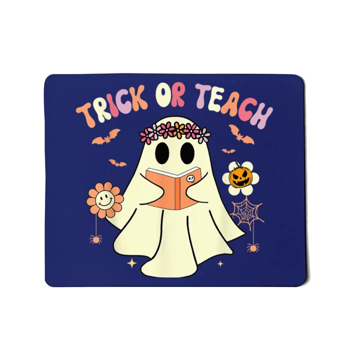 Trick Or Teach Funny Teacher Halloween Shirts Wo Costume Mousepad