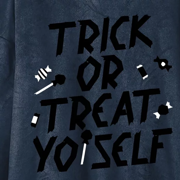 TRICK OR TREAT YO' SELF Hooded Wearable Blanket