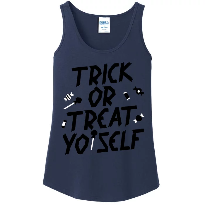 TRICK OR TREAT YO' SELF Ladies Essential Tank