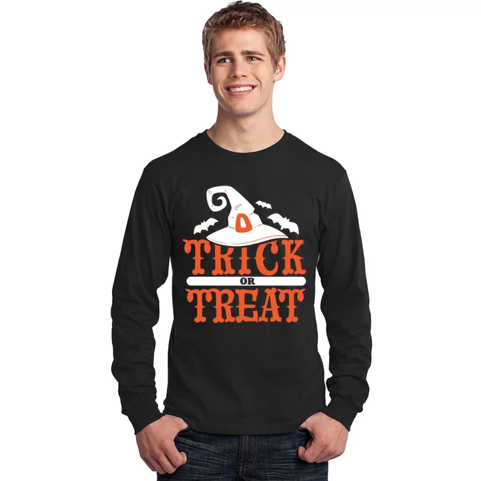 Trick Or Treat Halloween Witch Long Sleeve Shirt