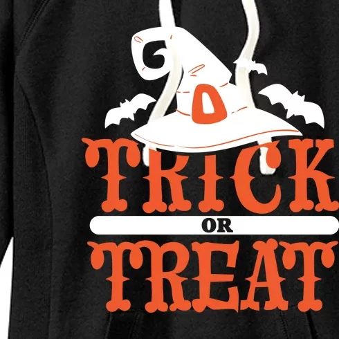 Trick Or Treat Halloween Witch Women's Fleece Hoodie