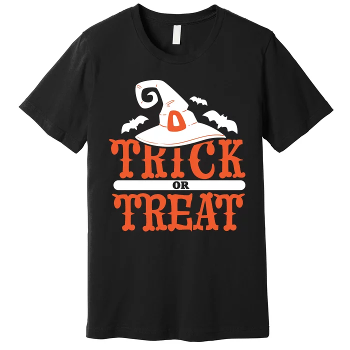 Trick Or Treat Halloween Witch Premium T-Shirt