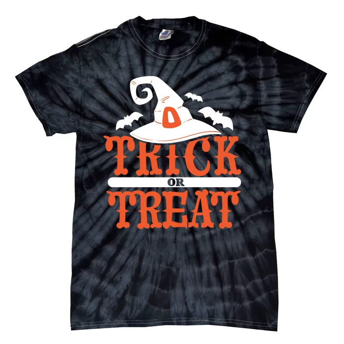 Trick Or Treat Halloween Witch Tie-Dye T-Shirt