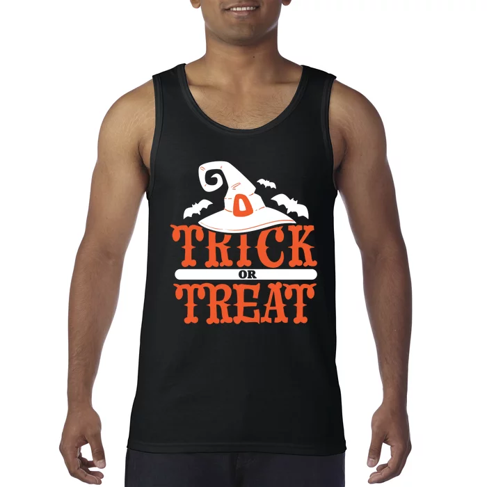 Trick Or Treat Halloween Witch Tank Top