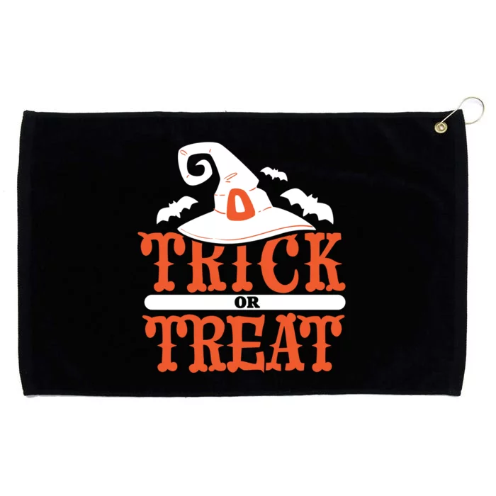 Trick Or Treat Halloween Witch Grommeted Golf Towel