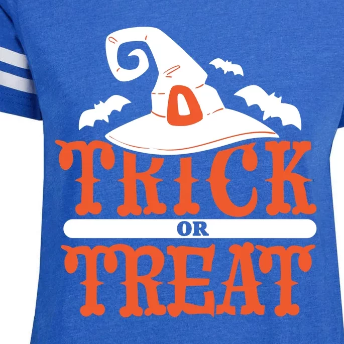 Trick Or Treat Halloween Witch Enza Ladies Jersey Football T-Shirt